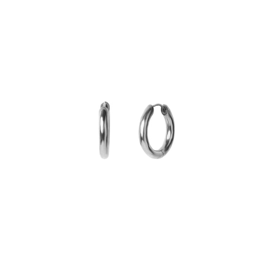 Classic Silver Hoops