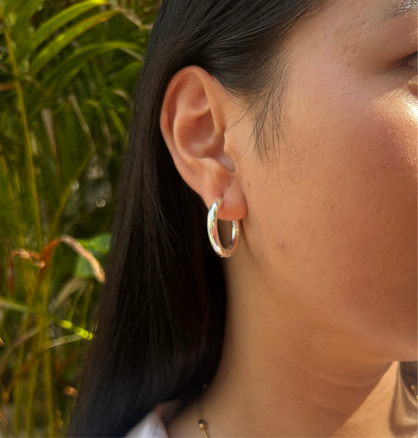 Classic Silver Hoops