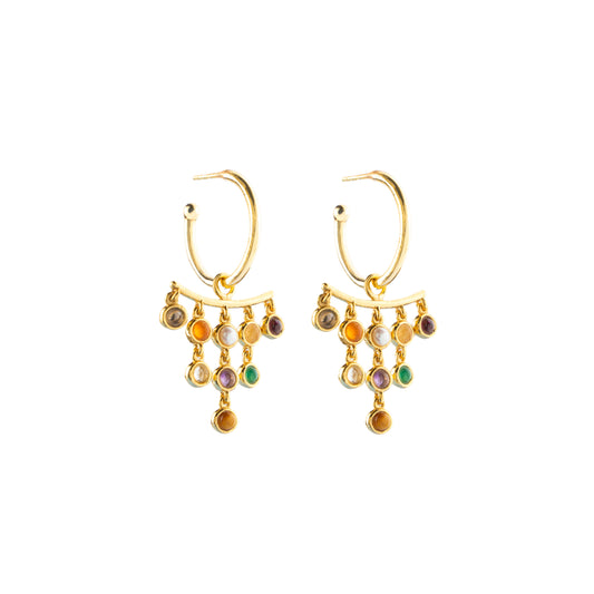 Navrattan Chandelier Earrings