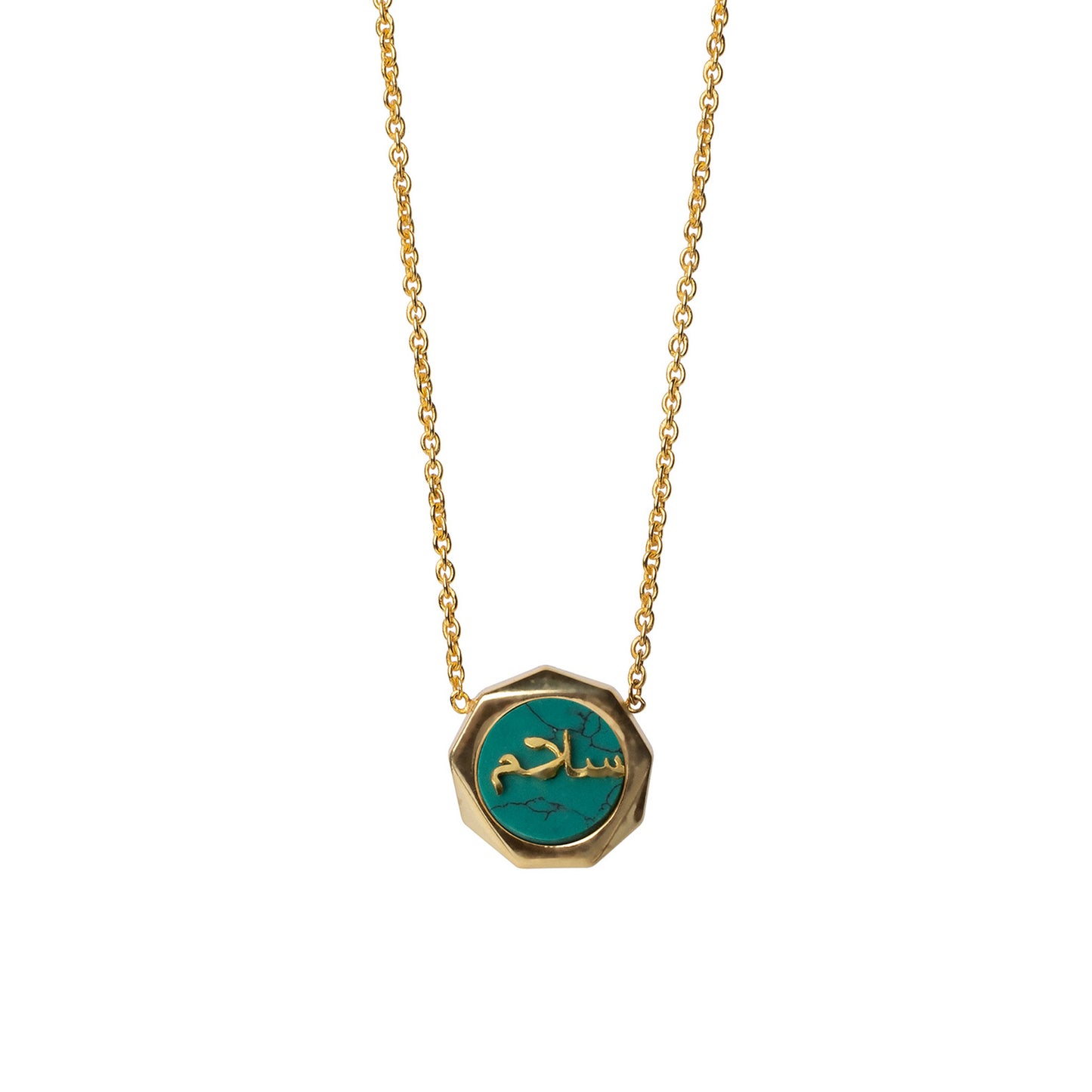 Peace Blue Turquoise Necklace